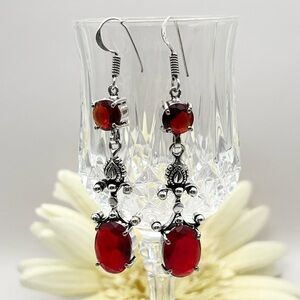 GARNET EARRINGS